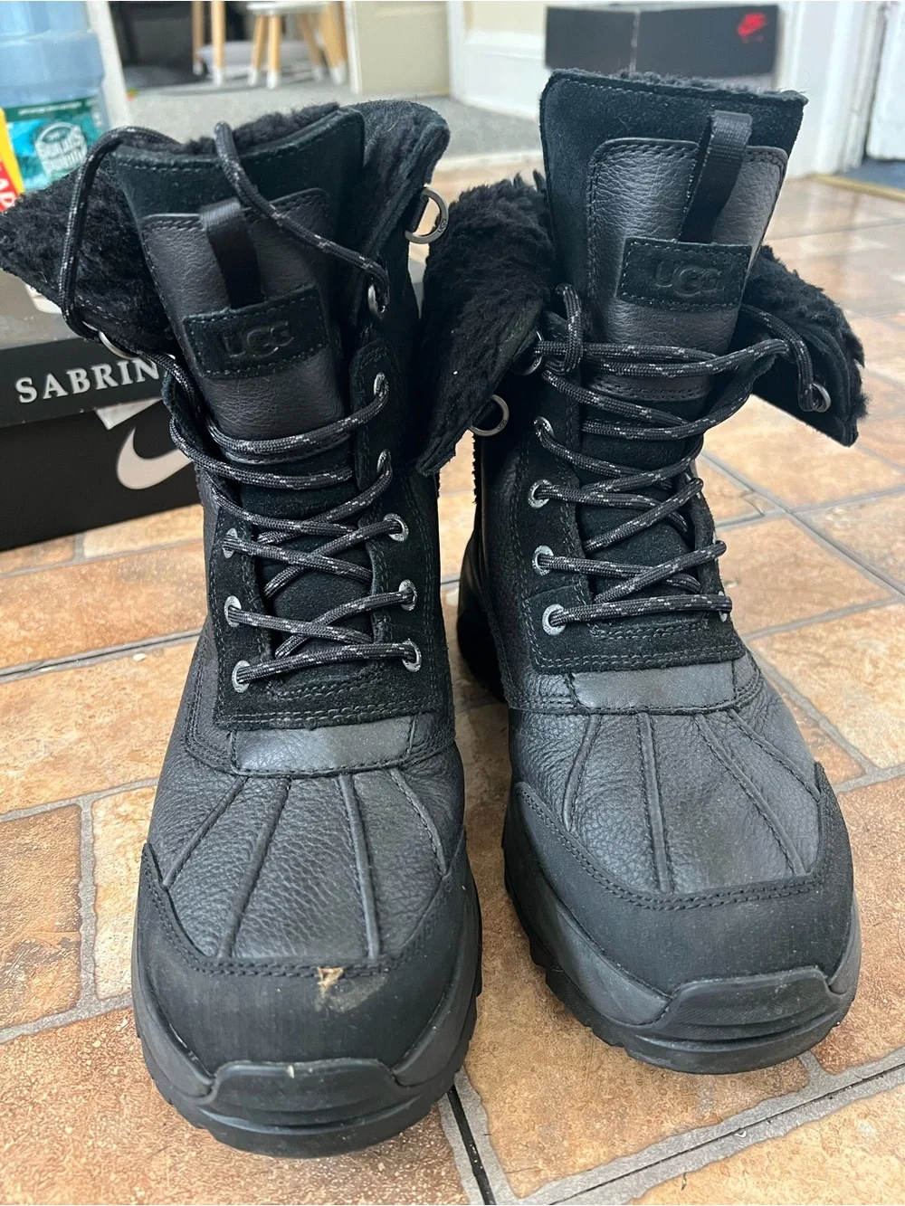 UGG Black Waterproof Vibram Sole Snow & Rain Boots